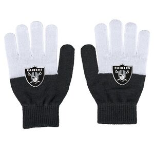 Las Vegas Raiders WEAR by Erin Andrews Women's Color-Block Gloves